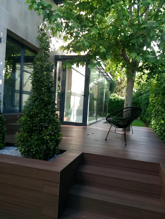 Cierre y acristalamiento de jardín